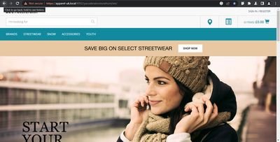 Apparel UK HYBRIS Storefront