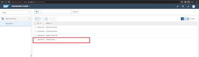 Select Base Site in Backoffice