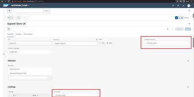 Update Currency in Backoffice