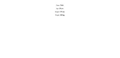 Data in child component